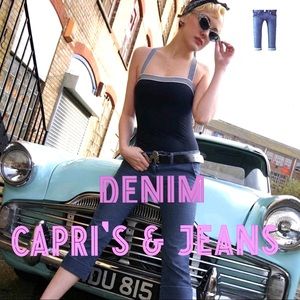 Denim Capri’s and Jeans. 🐾💖